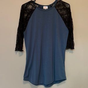 Lularoe Lace Sleeve “Randy Tee”